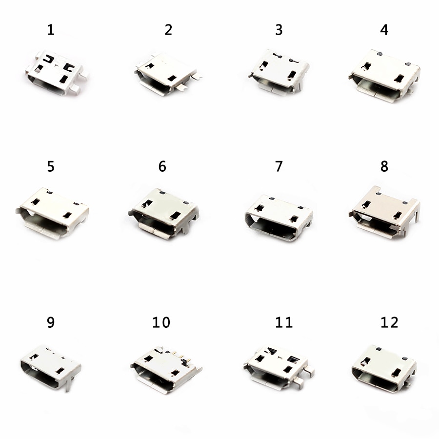 

HTHwish 5Pin Micro USB Connector, 60 шт.