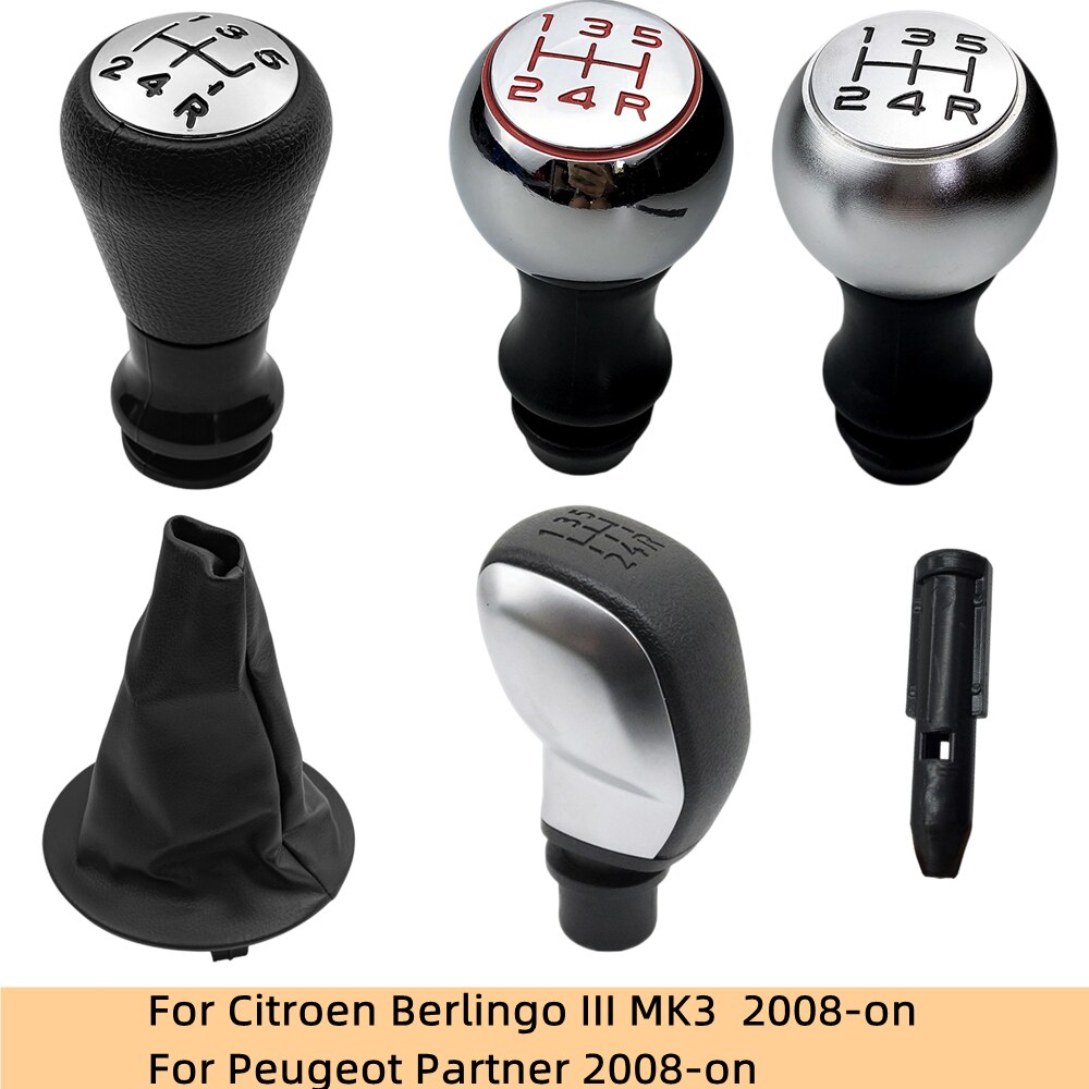 

Для Citroen Berlingo/Peugeot Partner 2008-2018 ручка переключения передач, чехол, пылезащитный чехол, адаптер рукава переключения передач