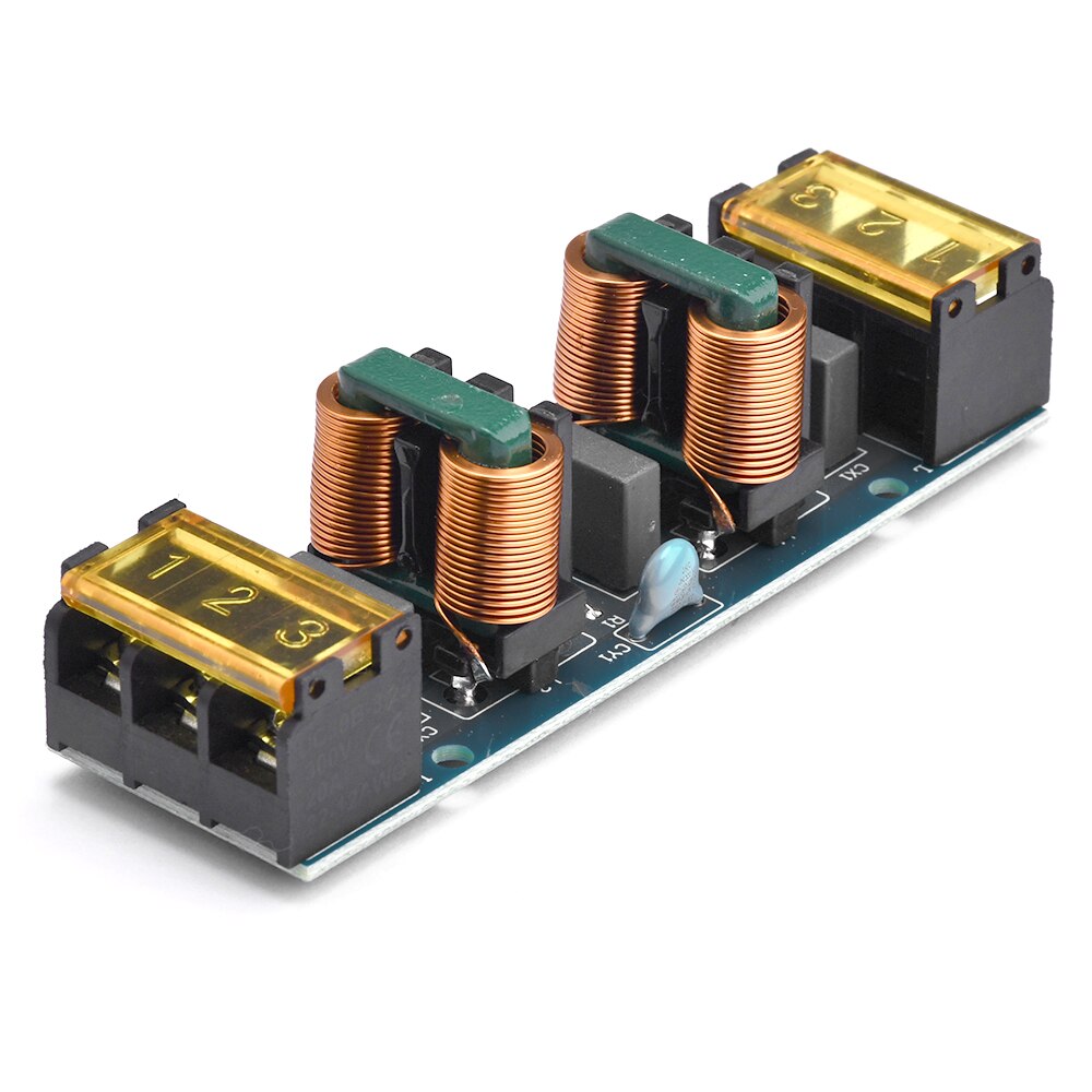 

25A Фильтр мощности EMI Высокочастотный двухступенчатый фильтр нижних частот для усилителя мощности Печатная плата Электрический фильтр Схема