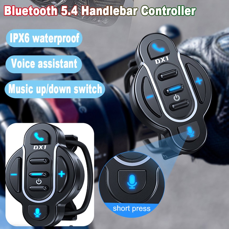 

Беспроводной Bluetooth-пульт дистанционного управления, музыкальный плеер, водонепроницаемая мультимедийная кнопка, мультимедиа для смартфона, автомобильный комплект с голосовым помощником
