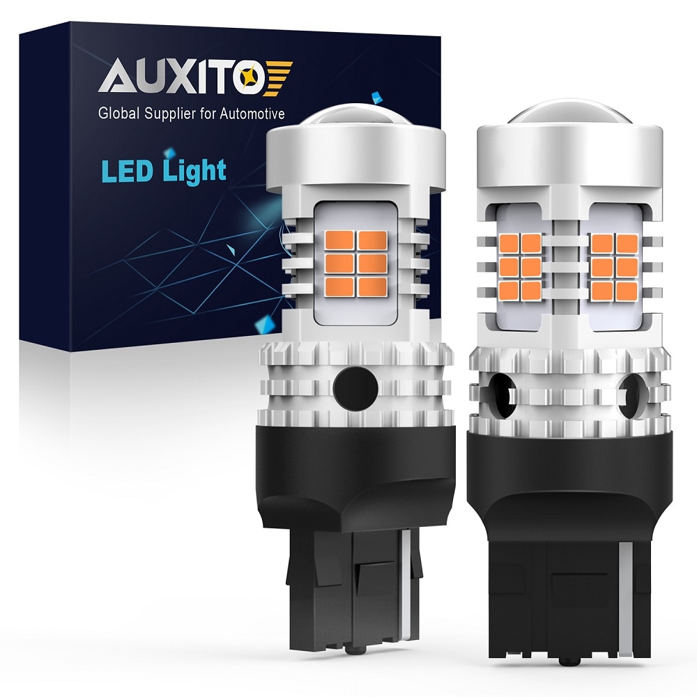 

AUXITO 2 шт. WY21W LED Canbus No Error No Hyperflash Янтарно-желтый указатель поворота Лампа 3020 SMD T20 7440 W21W Светодиодная лампа 12 В