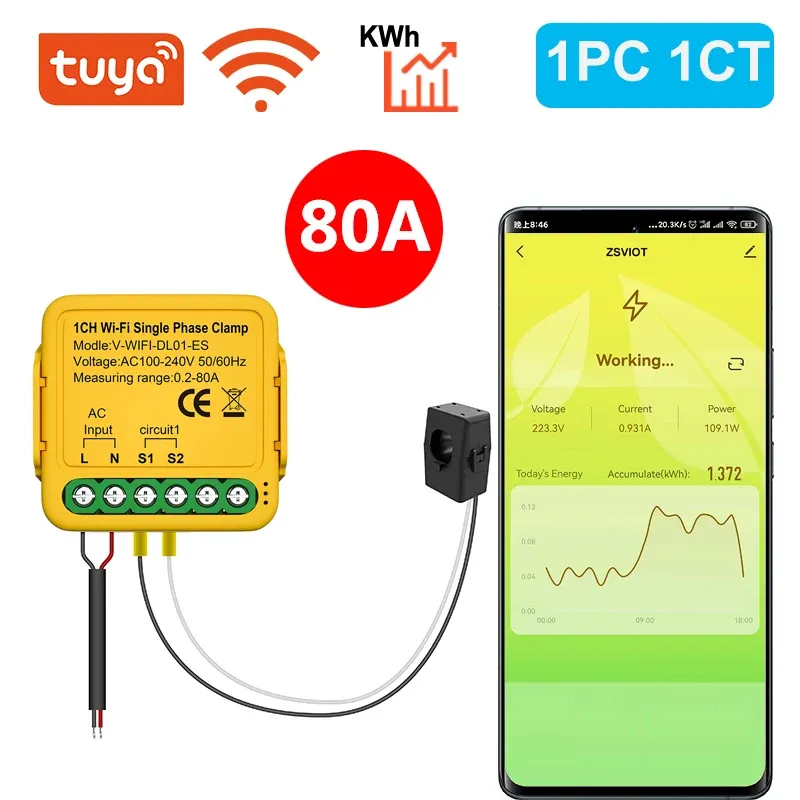 

Контроллер ZSVIOT Wi-Fi для умного дома 80А