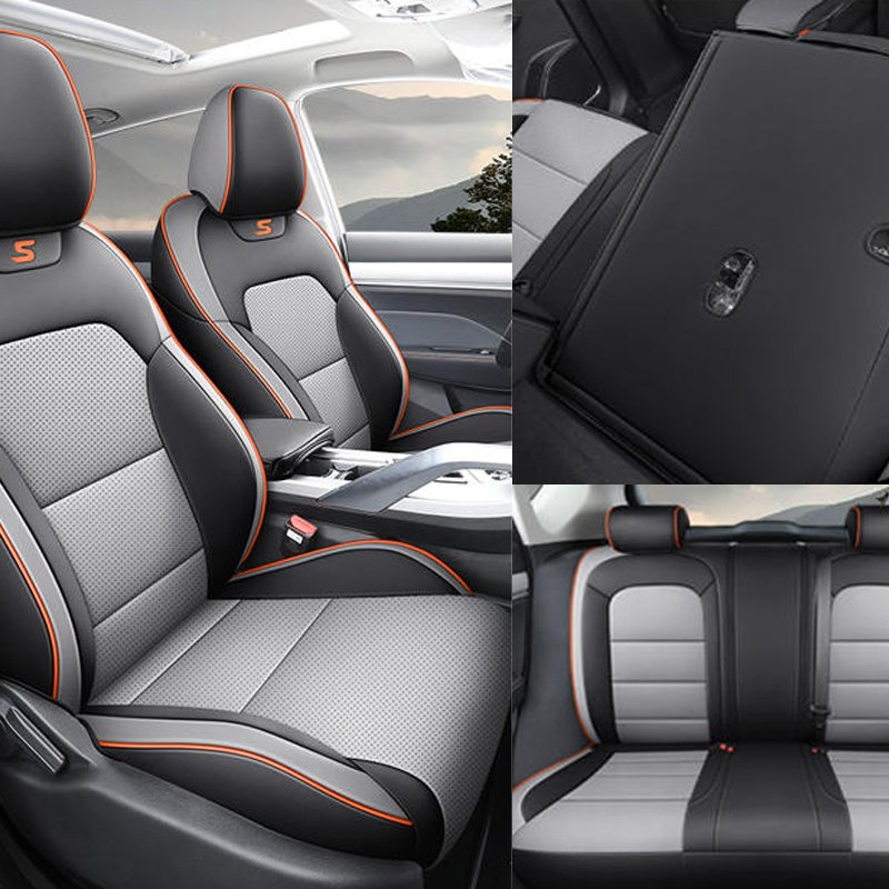 

Для Geely Coolray 2024, BinYue SX11, износостойкий кожаный всесезонный универсальный чехол на сиденье, автомобильные аксессуары