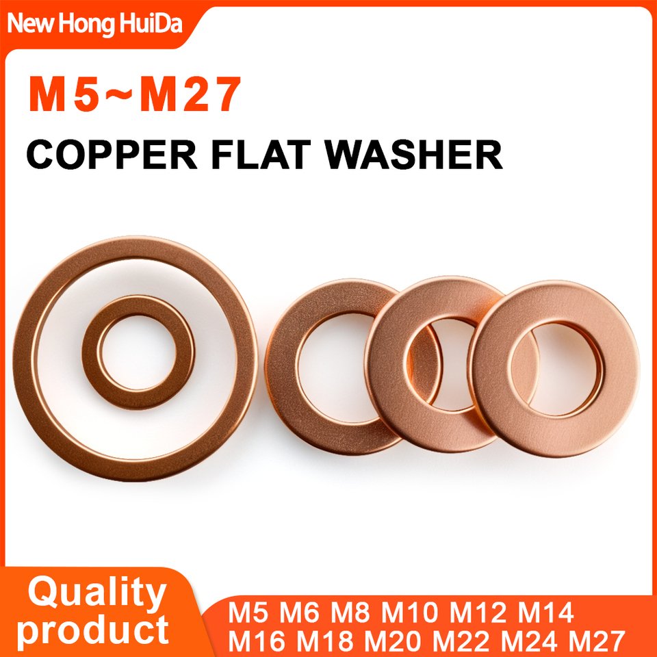 

Шайбы медные NEWHONGHUIDA M5 M6 M8 M10