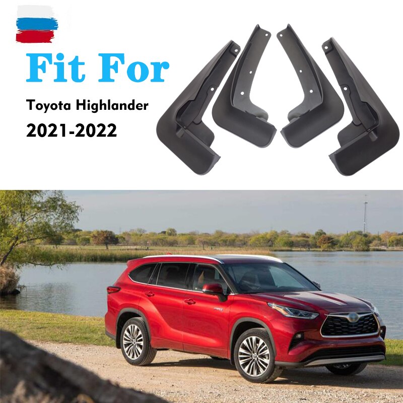 

Брызговики для Toyota Highlander 2021 2022, брызговики, грязеотталкивающие щитки, брызговики, автомобильные аксессуары, автомобильный стиль, передний и задний