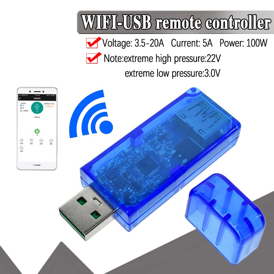 

Sinilink WIFI-USB пульт дистанционного управления для мобильного телефона 3,5-20 В 5A 100 Вт приложение для мобильного телефона умный дом XY-WFUSB для arduino