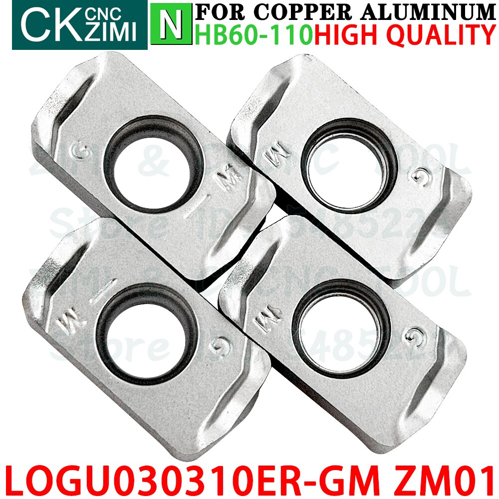 

Фрезерные вставки ZIMICNC LOGU030310ER-GM ZM01 твердого сплава