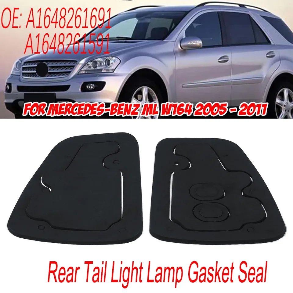 

Для Mercedes Benz ML W164 2005 2006 2007-2011 пара автомобильных задних стоп-сигналов, прокладка, уплотнительные прокладки A 1648261691 A 1648261591