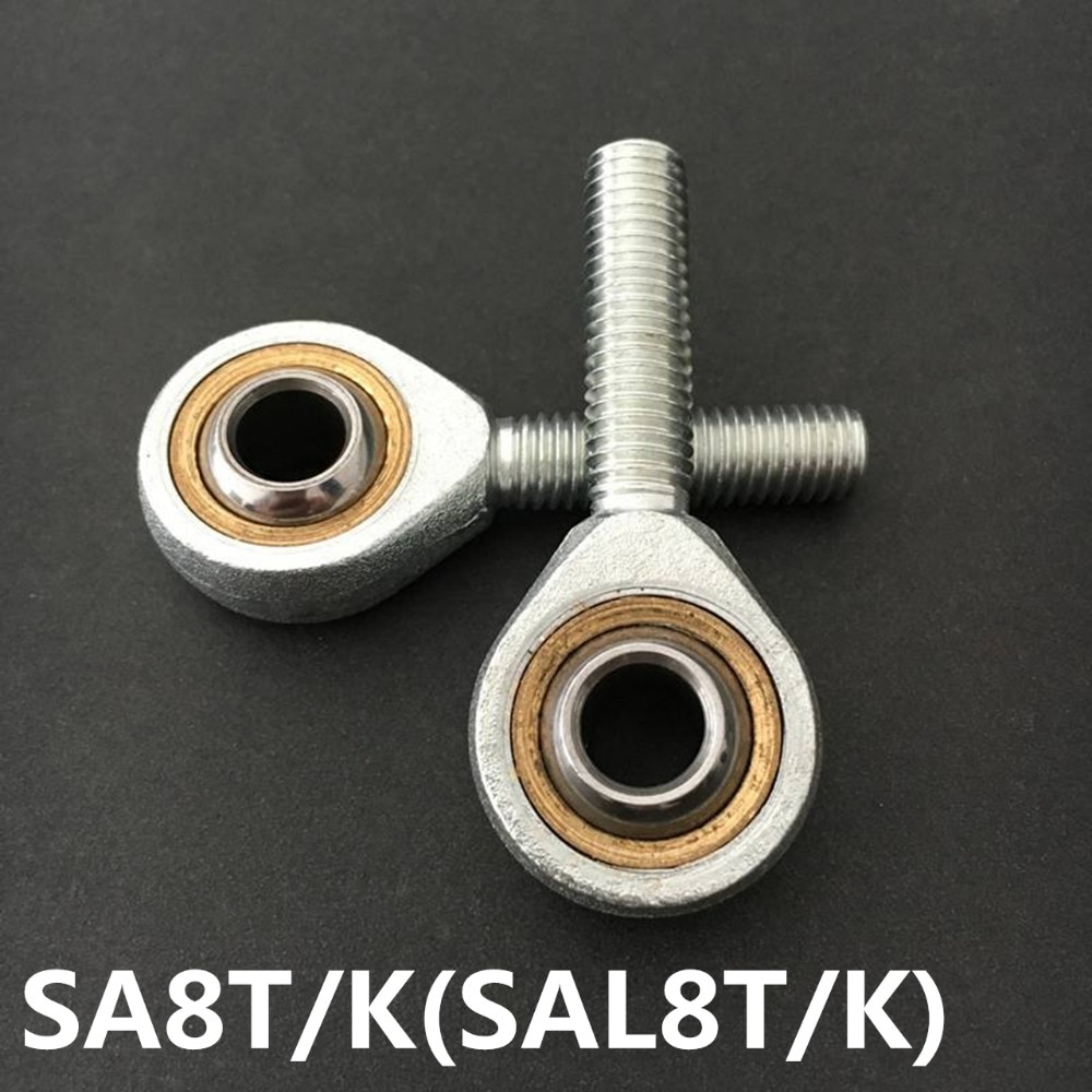

10 шт. SA8T/K POSA8 8 мм правая наружная резьба метрический стержень концевой шарнирный подшипник Бесплатная доставка SA8 SAL8/T/K SAL8
