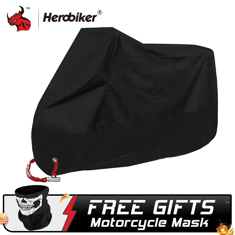

HEROBIKER чехол для мотоцикла, всесезонный водонепроницаемый пылезащитный УФ-защитный чехол для улицы, дома, скутера, мотоцикла, дождевик
