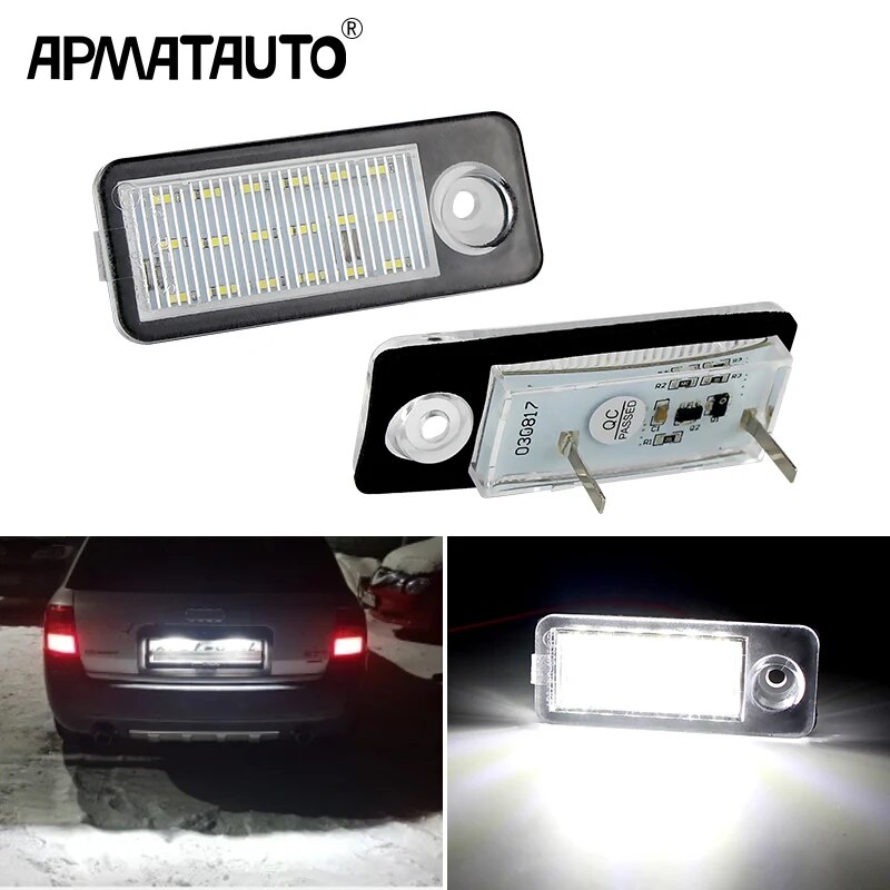 

2 шт. для Audi A6 C5 B4 Avant Wagon 1997-2005 Audi RS6 RS6 Plus 2003-2005 светодиодный светильник номерного знака замена OEM # 4Б 9943021