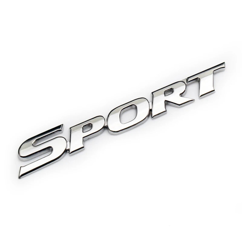 

3D Chrome ABS автомобильные буквы логотип SPORT эмблема значок спортивные наклейки аксессуары для заднего багажника автомобиля