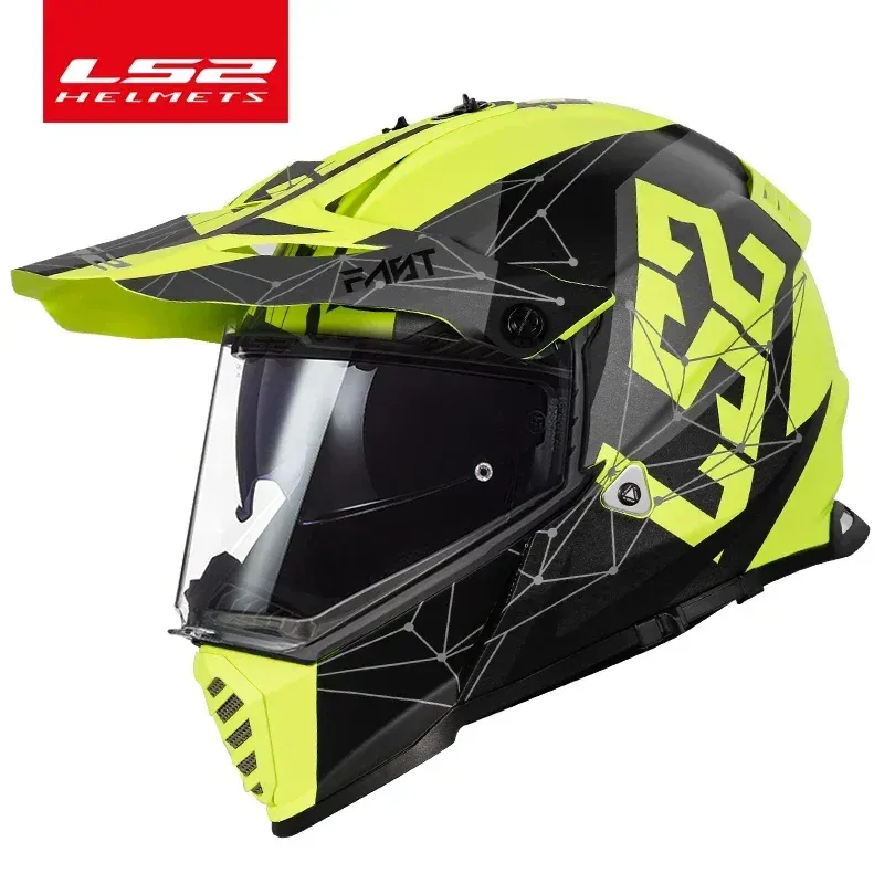 

LS2 PIONEER EVO off-road motorcycle helmet double lens ls2 mx436 motocross helmets capacete casco casque full face helmet