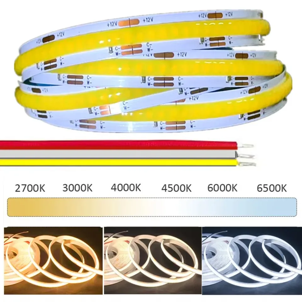 

AvvRxx Флексибельная светодиодная лента COB 608 LED/м 12В/24В