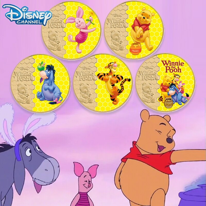 

Памятные монеты Disney с героями фильма «Пух»