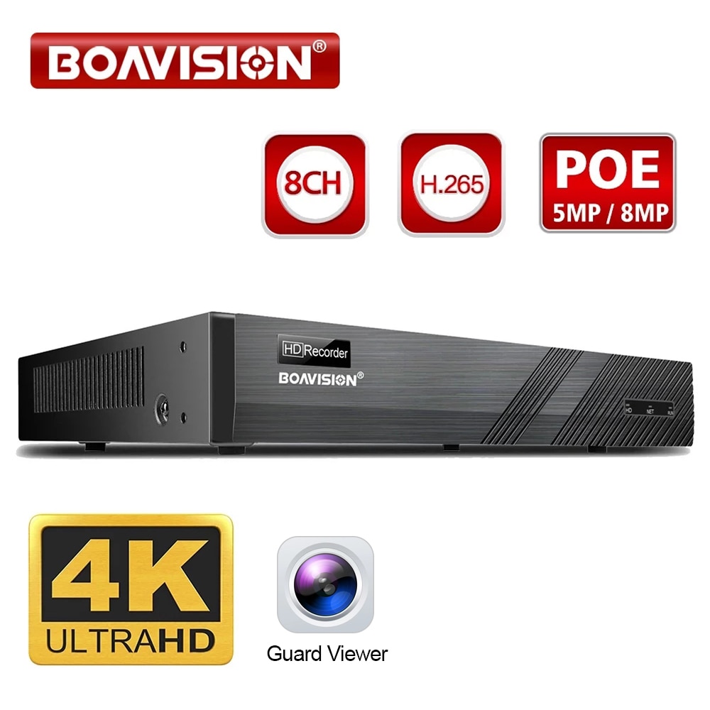 

BOAVISION NVR8108-P8 8-канальный сетевой видеорегистратор