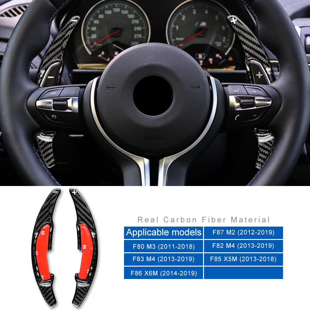 

AIRSPEED для BMW M3 F80 F84 M2 F87 M4 F82 X5M F85 X6M F86 Аксессуары из углеродного волокна Внутренняя крышка переключения передач на руле