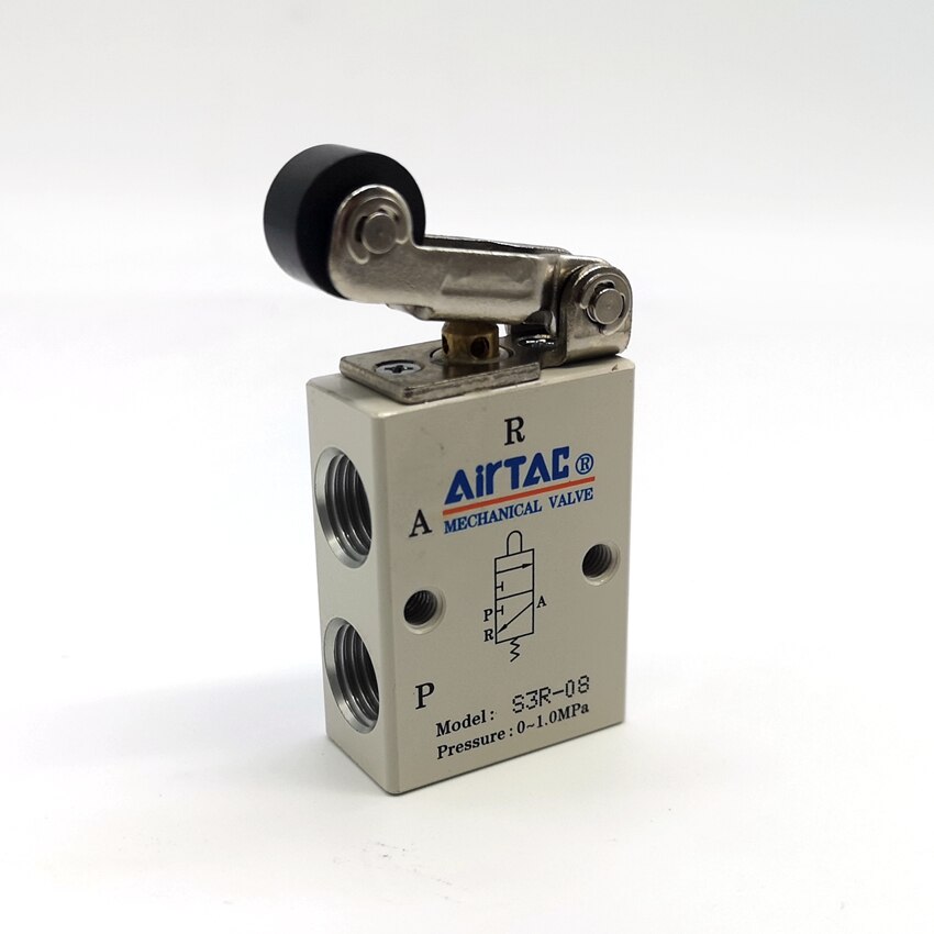 

Механический клапан AirTAC S3R-08, 1/4 дюйма, пневматический регулирующий клапан