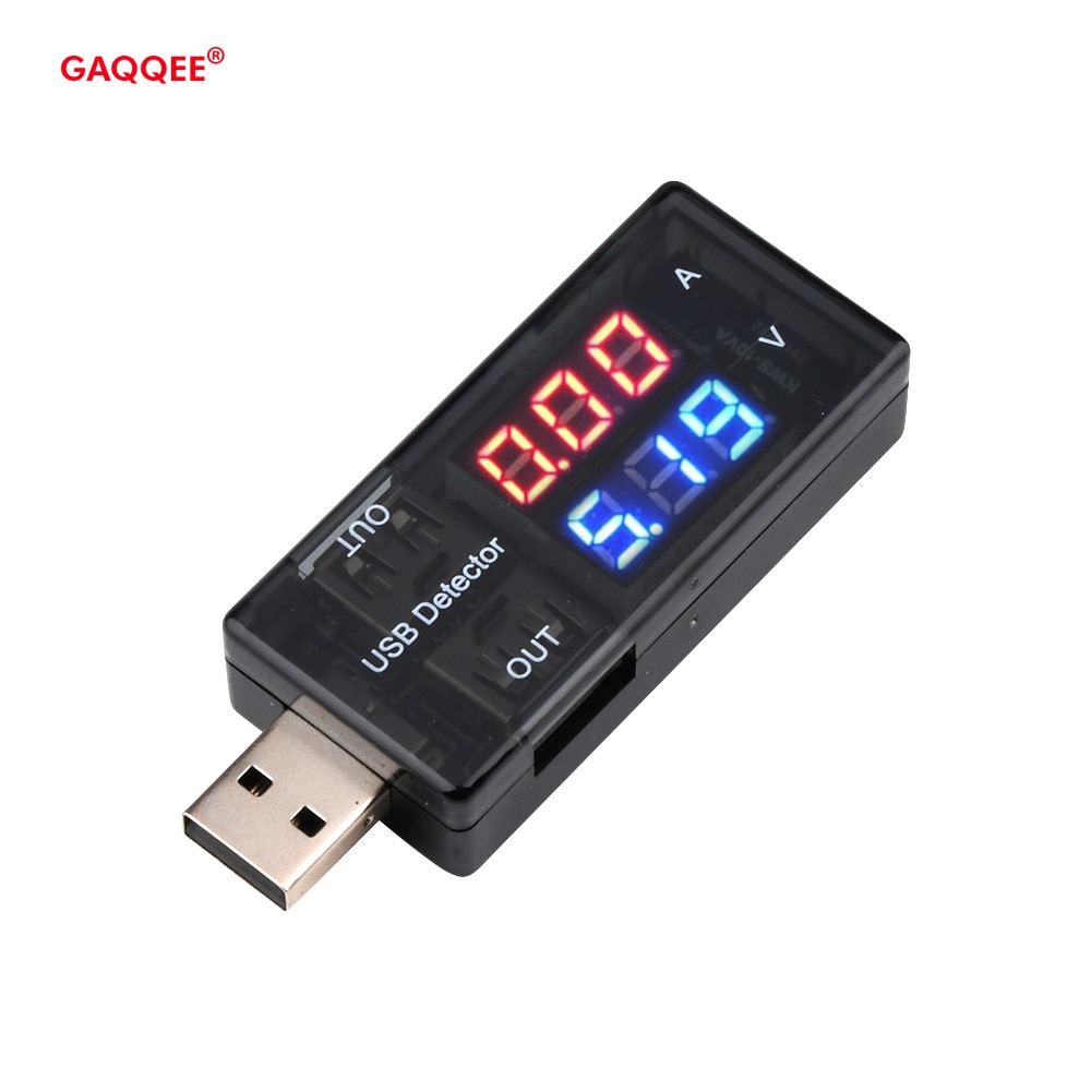 

USB тестер напряжения тока измеритель двойной светодиодный цифровой вольтметр Амперметр вольт постоянного тока детектор внешнего аккумулятора для телефона