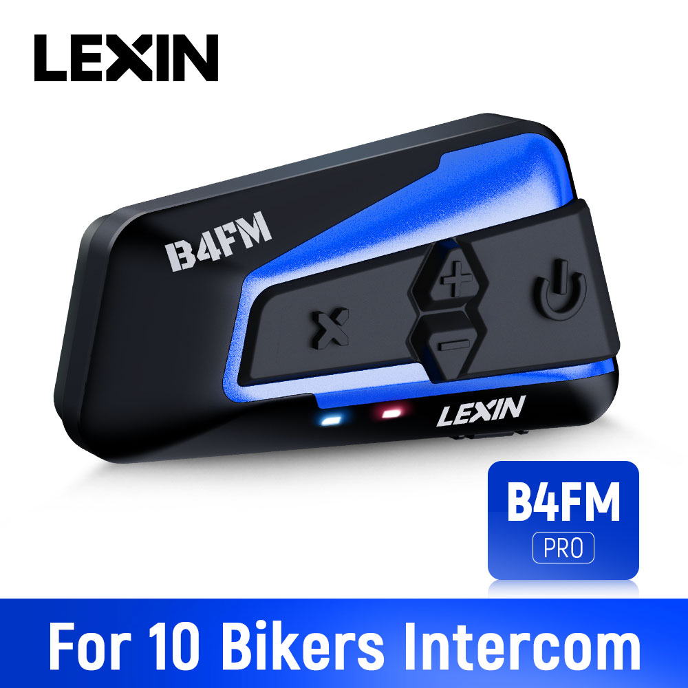 

Гарнитура для мотоциклетного шлема Lexin B4FM- X, Bluetooth, водонепроницаемая, 850 мА · ч
