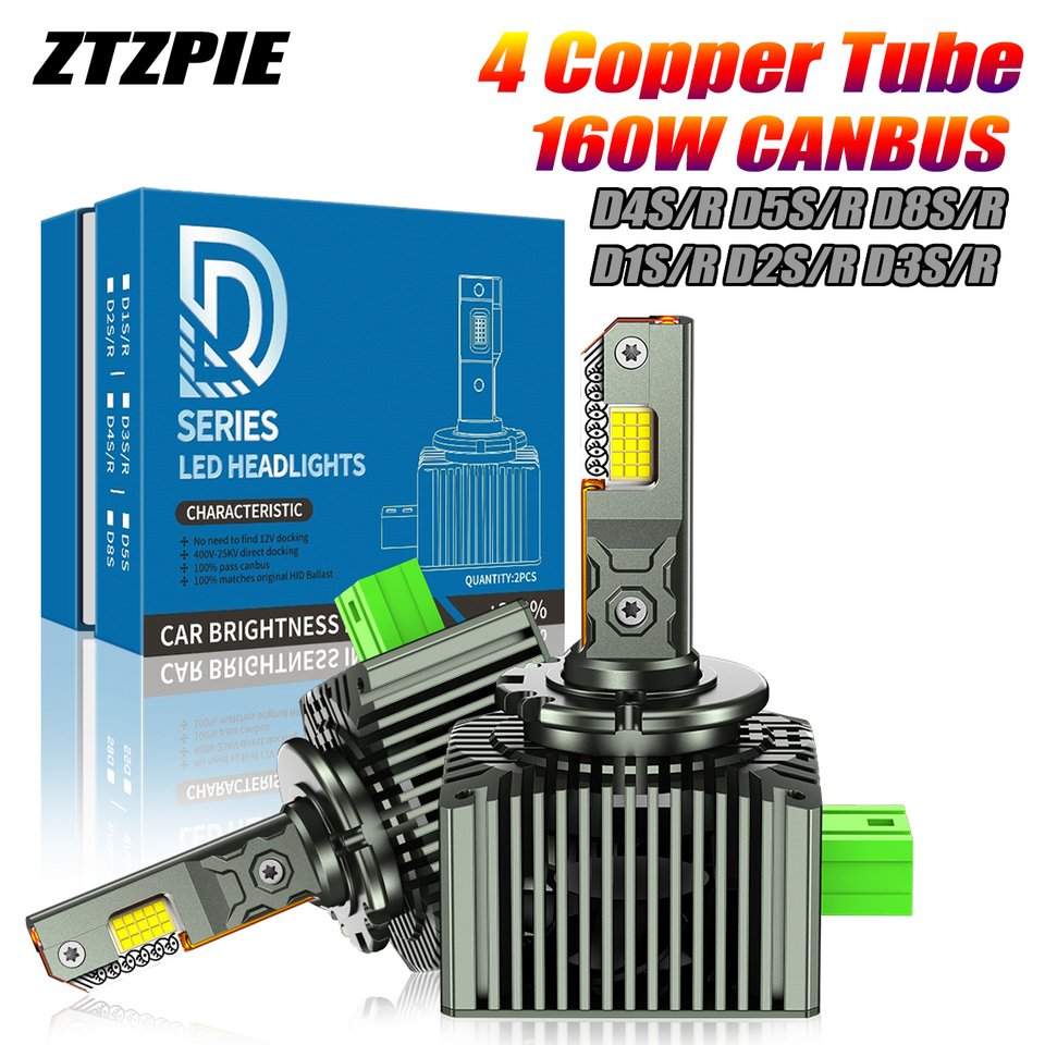 

2 шт. D2S D4S светодиодные фары HID D1S D3S D8S светодиодные фары D2R D4R лампа 600000 LM ксеноновый автомобильный турболампа Canbus 6000K Plug&Play
