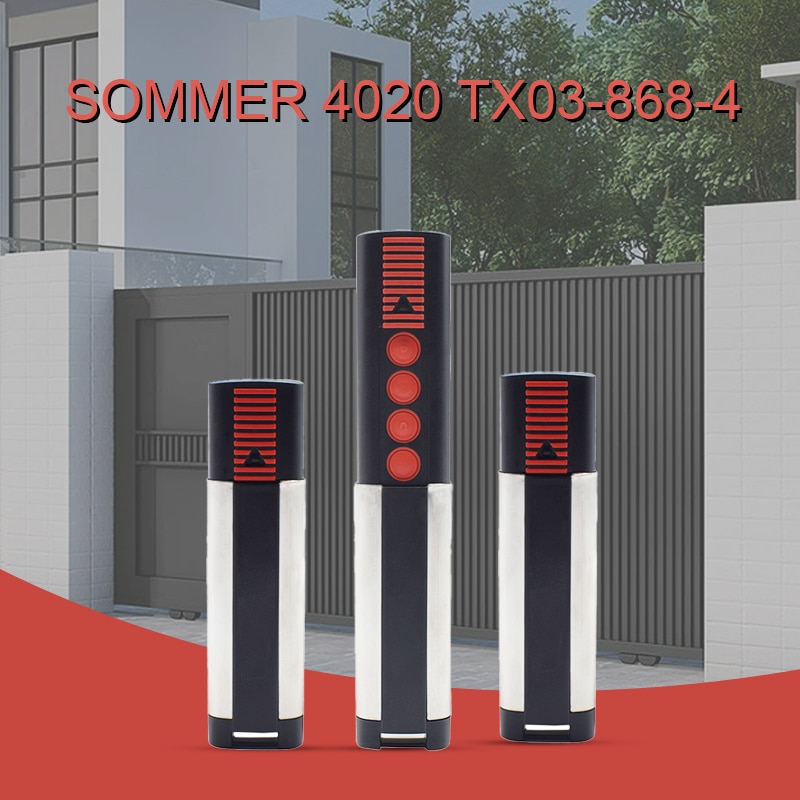 

Sommer 868MHz Пульт дистанционного управления 4020 TX03-868-4 4026 TX03-868-2 Гаражные ворота Пульт дистанционного управления Совместимый 4025 4031 4035 APERTO 4021