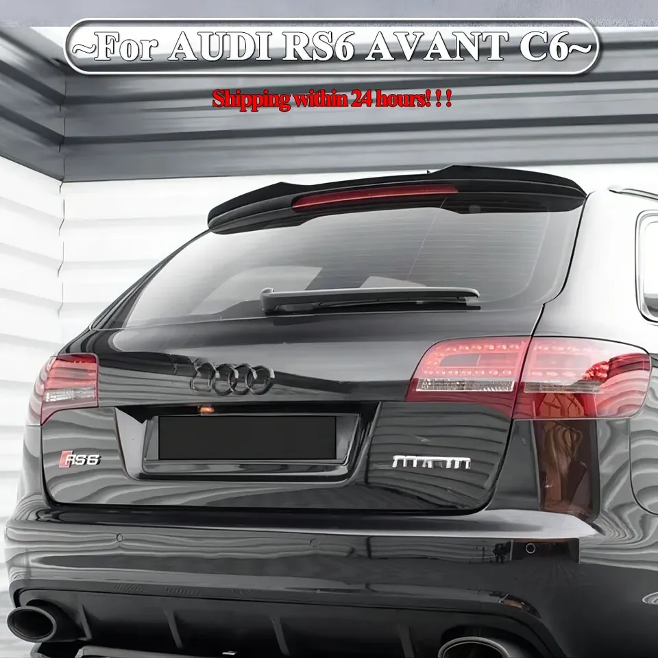 

Для AUDI RS6 AVANT C6 хэтчбек задний спойлер на крышу губное крыло автомобиля хвостовое крыло универсальный спойлер крыло аксессуары кузова комплект тюнинг