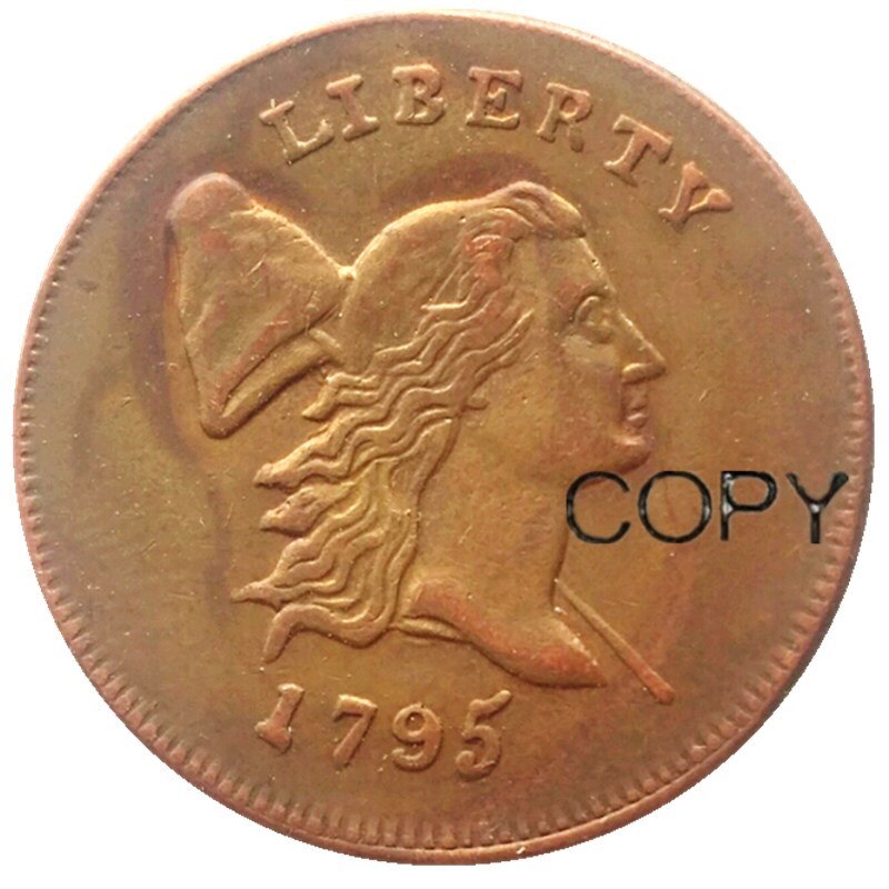 

US 1795 Liberty Cap пол-цента КОПИЯ декоративная монета