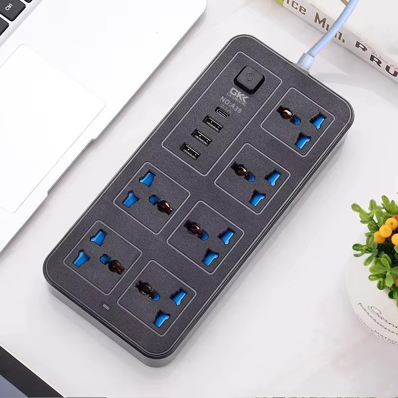 

Универсальная вилка Power Multi Tap, розетка европейского стандарта, США, Великобритании, удлинитель длиной 1,8 м, переменный ток, тип C, USB-порт, зарядная электрическая розетка