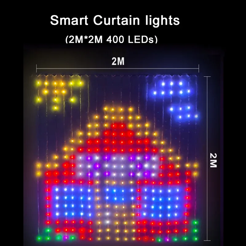 

Светодиодные гирлянды RGB 400 LEDs для окон