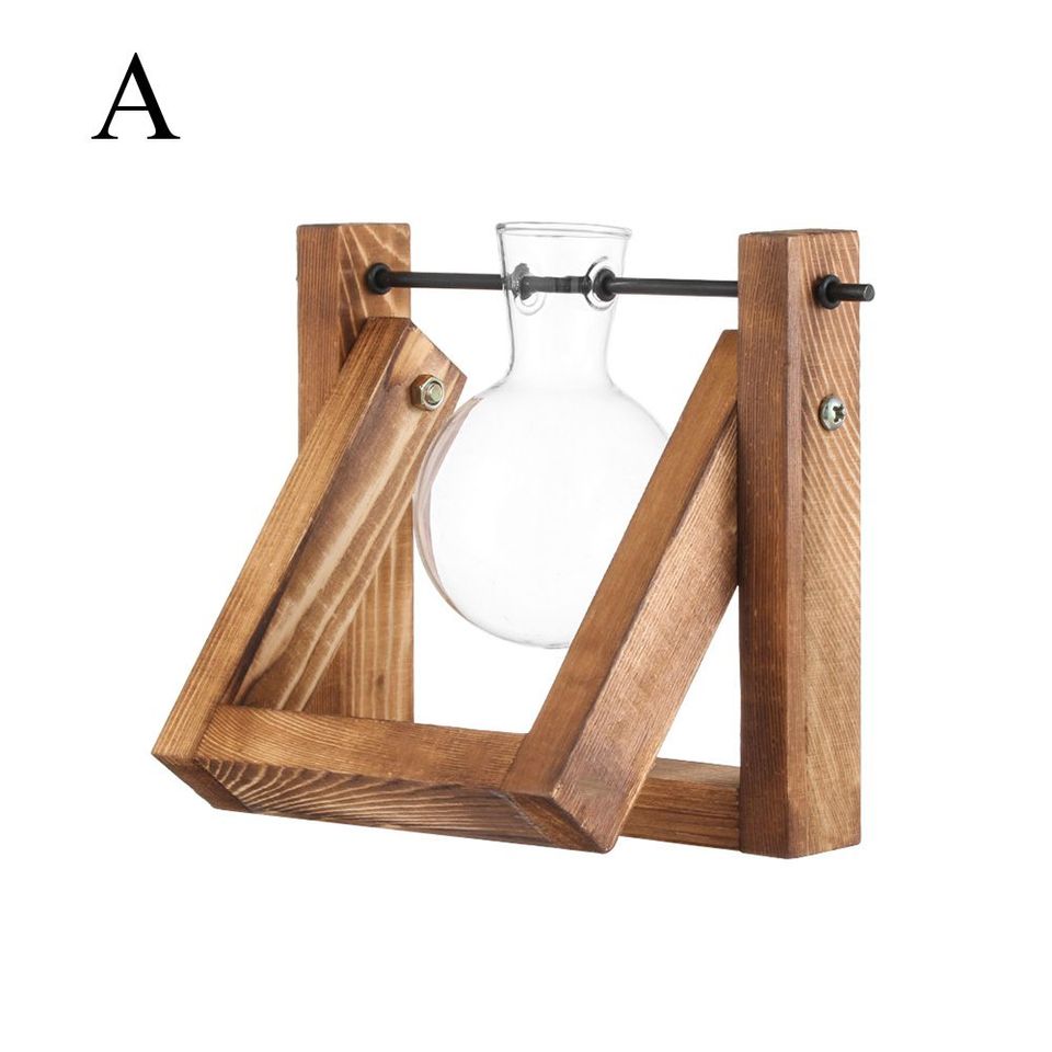 

Гидропонная Ваза Для Растений, Винтажный Бонсай, Стеклянный Цветочный Горшок, Террариум, Настольный Поднос, Деревянная Рамка