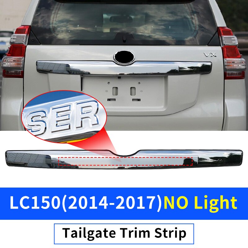 

Задняя дверь светодиодный Декоративная полоса для Toyota Land Cruiser Prado 150 2014-2023 внешние обновленные модифицированные аксессуары LC150