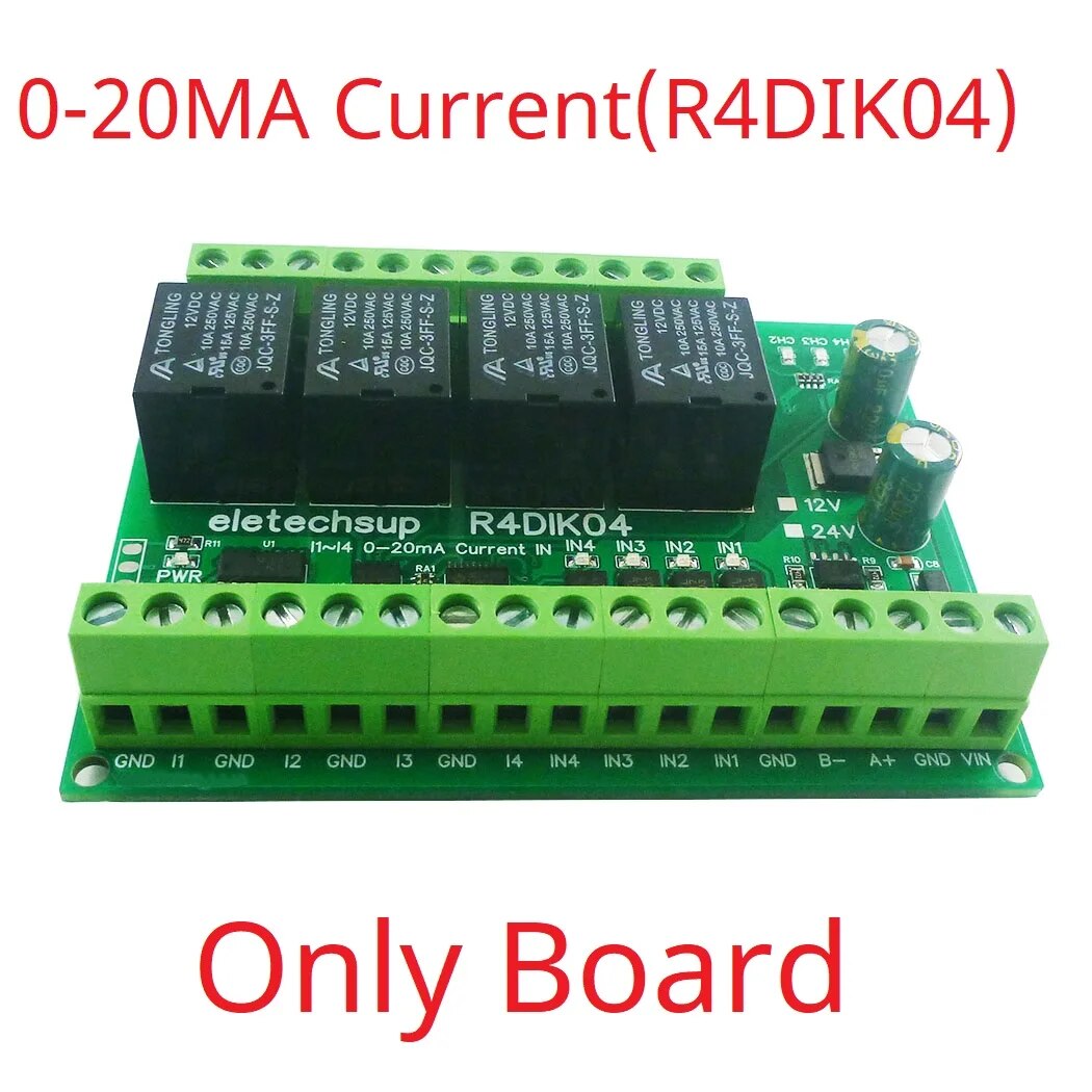

4AI-4DI-4DO 4-20 мА 0-5 в 0-10 В Аналоговый Цифровой смешанный модуль ввода-вывода Modbus RTU RS485 релейная плата напряжения тока ADC