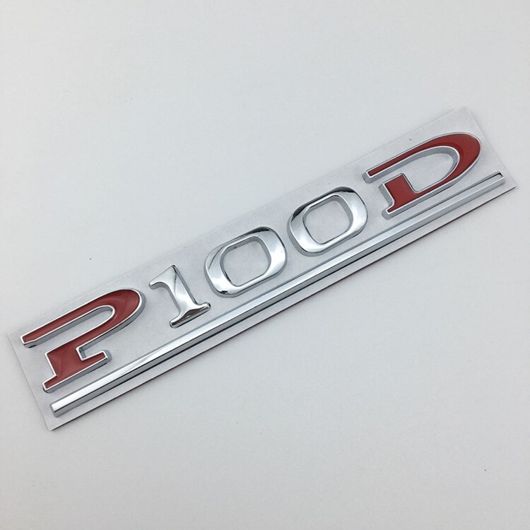 

Эмблема P75D P85D P90D P100D из АБС-пластика с надписью для Tesla Model 3 Model X Model S, значок для багажника, красная, Черная