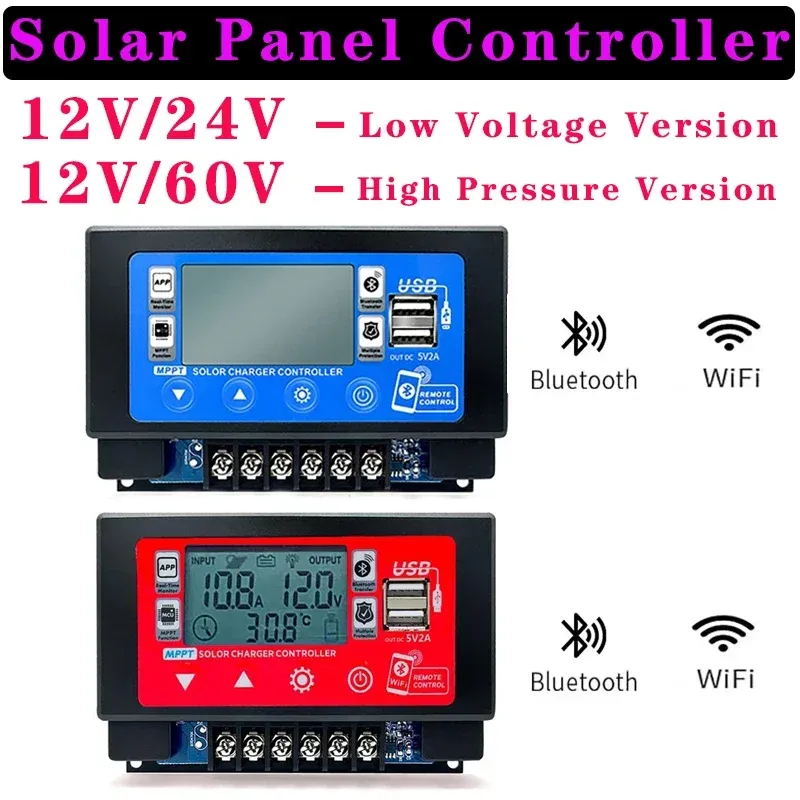 

Солнечный контроллер Luxuglow 30A/60A Bluetooth Wi-Fi 2 шт.