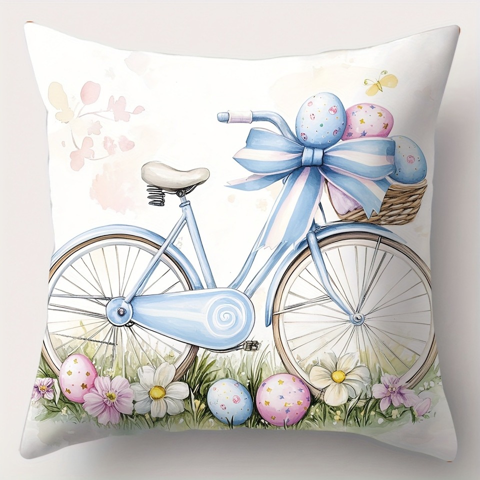 

Декоративная наволочка Happy Easter полиэстер велюр