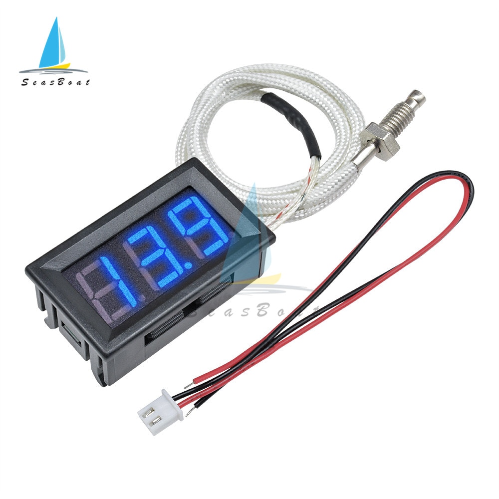 

XH-B310 DC 12V светодиодный цифровой дисплей K-Тип термометр измеритель температуры M6 резьба/палочка измерительный прибор для термопары 30 ~ 800C термограф
