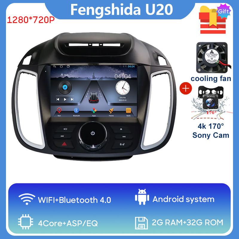 

Автомобильный радиоприемник Android 13 Carplay для Ford Kuga 2 Escape 3 2012-2019, навигация, GPS, Android, авто, мультимедийный плеер, 5G, Wi-Fi, No 2 din
