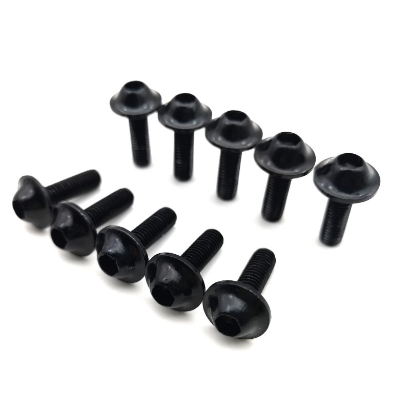 

10 шт. m6 x 20 мм черные, красные, синие, золотые анодированные алюминиевые обтекатели, винты стандарта