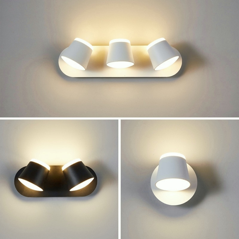 

Настенные светильники KICAAO, черный/белый, LED, 3000/6500К