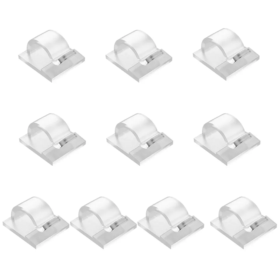 

10 Шт. В Упаковке Кабельных Зажимов. Самоклеящиеся Держатели Для Шнуров. Органайзеры Для Уличных Гирлянд. Устойчивые К Ультра...