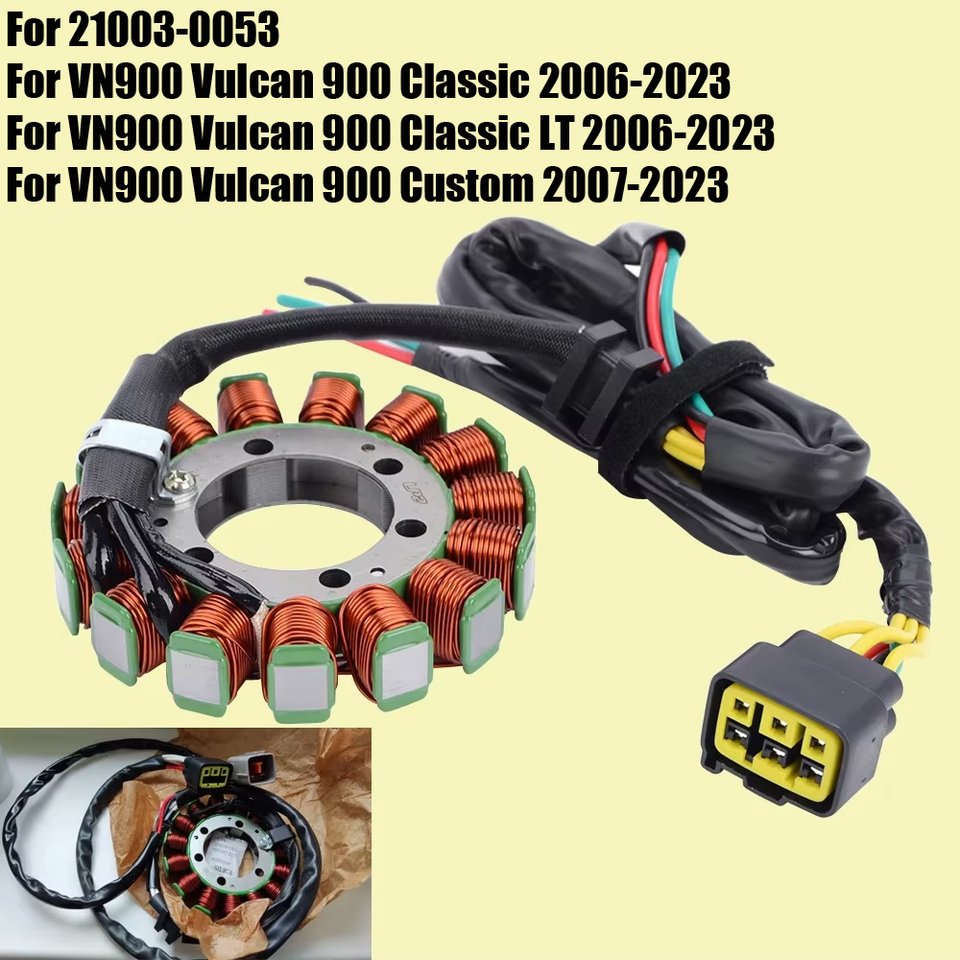 

Катушка статора для Kawasaki VN900 Vulcan 900 Classic LT 2006-2023 Custom 2007-2023 21003-0053 Катушка статора генератора VN 900