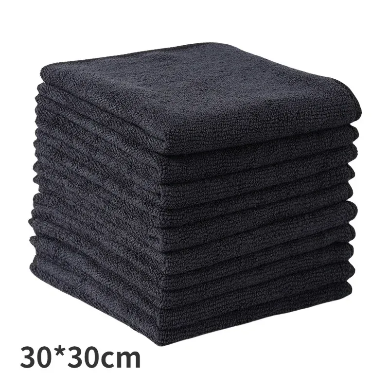 

Черные микрофибровые тряпки 30x30 см