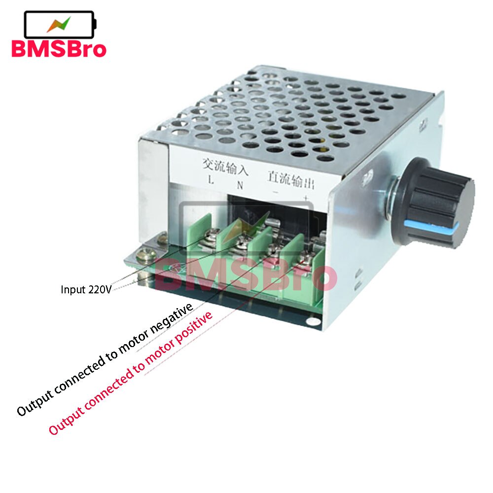 

SCR ШИМ-регулятор скорости двигателя 220В~10-210В 20А