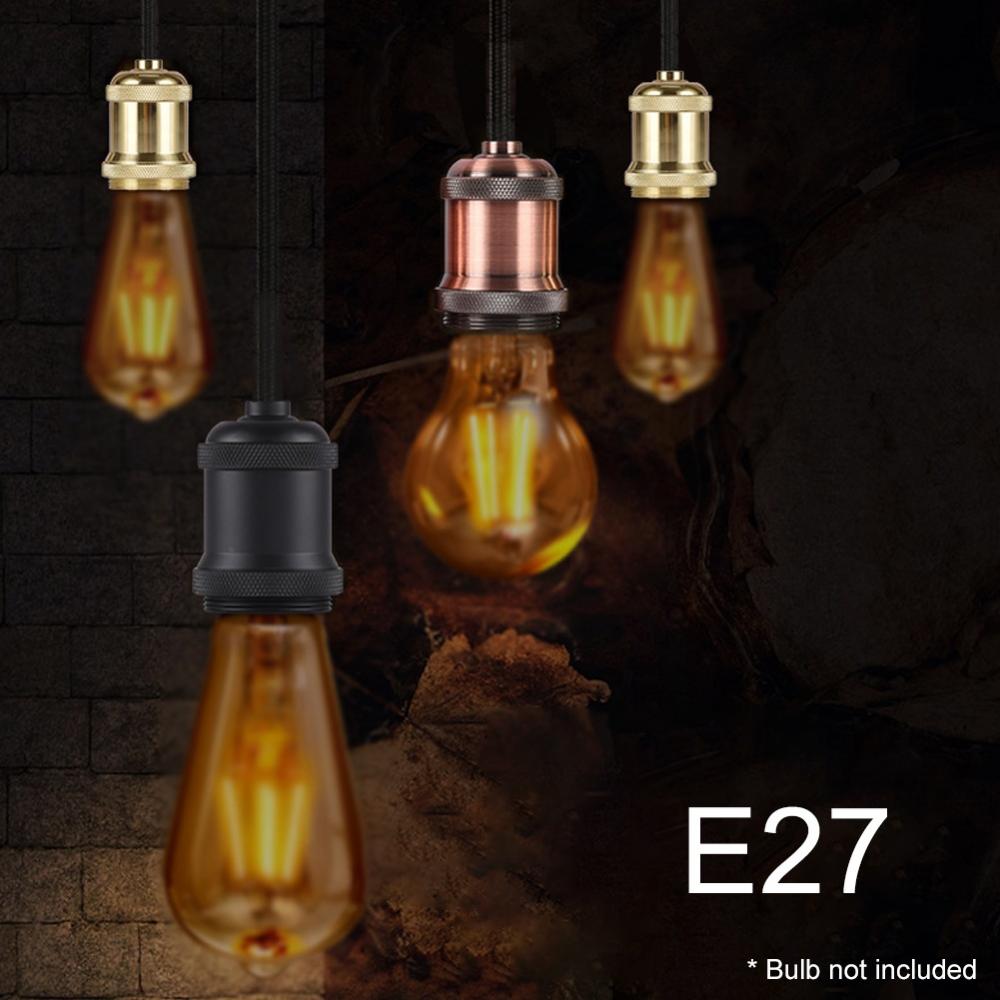 

Винтажный патрон для лампы E27, алюминий owon
