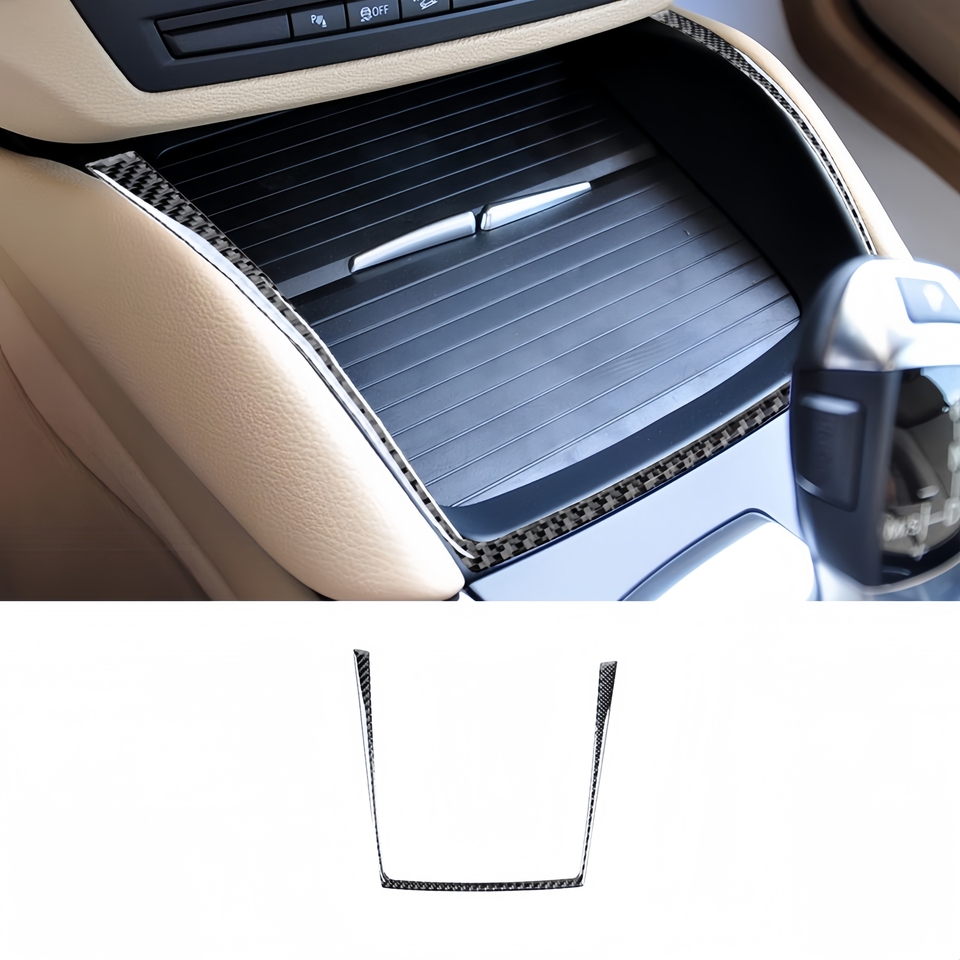 

Для BMW X5 E70 2008-2013 углеродное волокно авто интерьер держатель для воды и напитков рамка отделка наклейка Accessoire Voiture