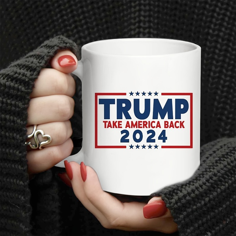 

2024 Керамическая Кофейная Кружка Дональда Трампа Многоразовая Изолированная Чайная Чашка С Круглой Ручкой Безопасна Для Рук ...