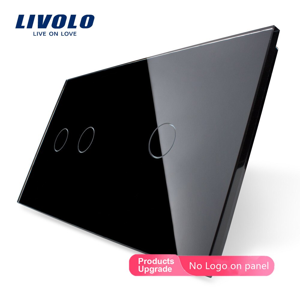 

Двойная закаленная панель Livolo из хрустального стекла