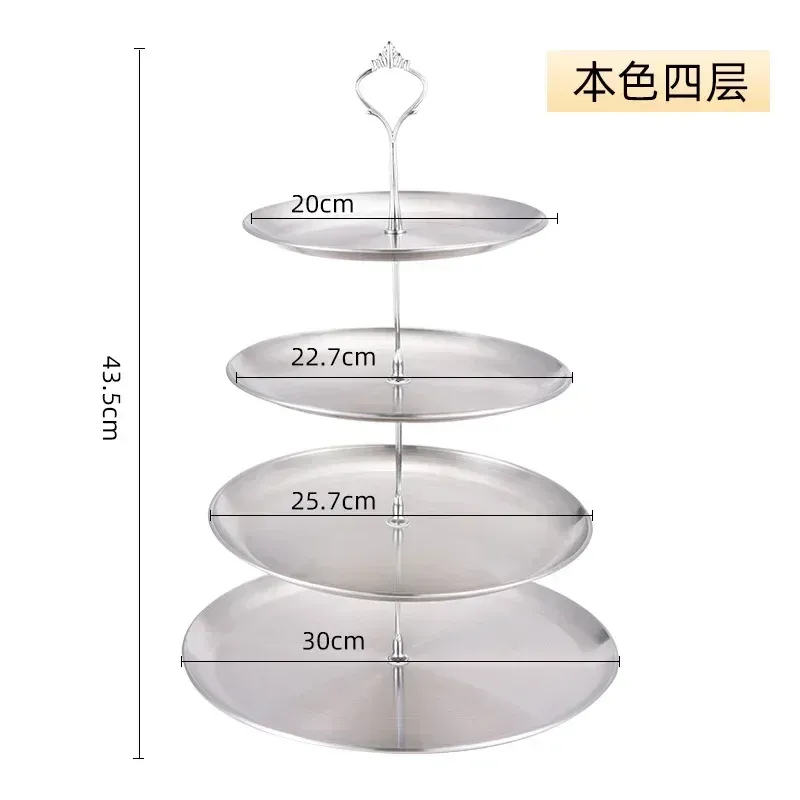 

Трехслойная подставка для фруктов JINGDE CERAMICS из нержавеющей стали