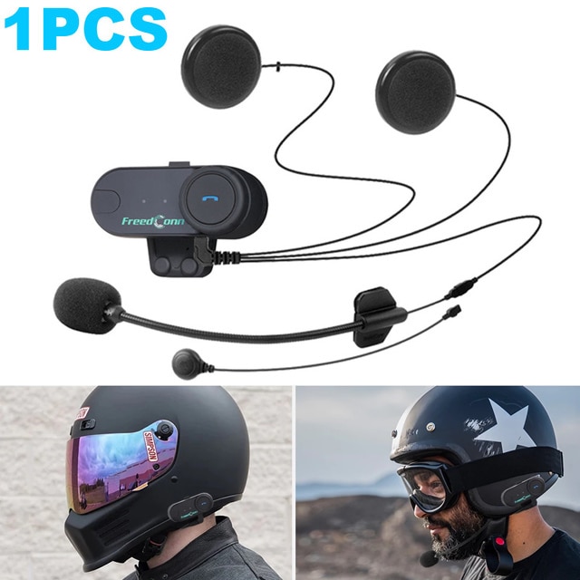 

FreedConn мотоциклетный Bluetooth-гарнитура для шлема Moto 1000M домофон беспроводной FM-радио мотоциклетные наушники домофон музыкальное сообщение